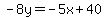 -8y=-5x%2B40