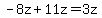 -8z%2B11z=3z
