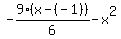 -9%28x-%28-1%29%29%2F6-x%5E2