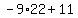 -9%2A22%2B11
