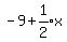 -9%2Bexpr%281%2F2%29x