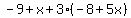 -9%2Bx%2B3%28-8%2B5x%29