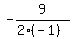 -9%2F%282%28-1%29%29