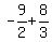 -9%2F2%2B+8%2F3