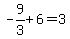 -9%2F3%2B6=3