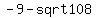 -9+-sqrt+108%29%2F3