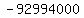 -92994000