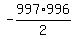 -997%2A996%2F2