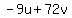 -9u%2B72v