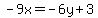 -9x=-6y%2B3