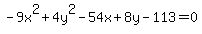 -9x%5E2%2B4y%5E2-54x%2B8y-113=0+