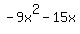 -9x%5E2-15x