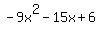 -9x%5E2-15x%2B6