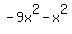 -9x%5E2-x%5E2