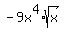 -9x%5E4%2Asqrt%28x%29