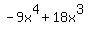 -9x%5E4+%2B+18x%5E3