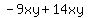 -9xy%2B14xy