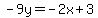 -9y=-2x%2B3