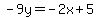 -9y=-2x%2B5