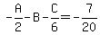 -A%2F2+-+B+-+C%2F6+=+-7%2F20