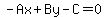 -Ax%2BBy-C=0