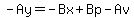 -Ay=-Bx%2BBp-Av