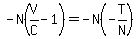 -N%28V%2FC-1%29=-N%28-T%2FN%29