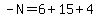 -N=6%2B15%2B4