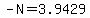 -N+=+3.9429