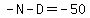 -N+-D+=+-50