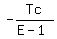 -Tc%2F%28E-1%29