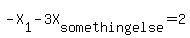 -X%5B1%5D-3X%5Bsomethingelse%5D=2