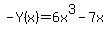 -Y%28x%29=6x%5E3-7x
