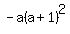 -a%28a%2B1%29%5E2