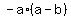 -a%2A%28a-b%29