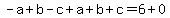 -a%2Bb-c%2Ba%2Bb%2Bc=6%2B0
