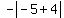 -abs%28-5%2B4%29
