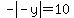 -abs%28-y%29=10