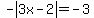-abs%283x-2%29=-3