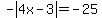 -abs%284x-3%29=-25