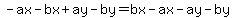 -ax-bx%2Bay-by=bx-ax-ay-by