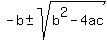 -b%2B-sqrt%28b%5E2-4ac%29
