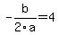 -b%2F2a=4