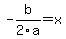 -b%2F2a=x