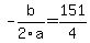 -b%2F2a+=+151%2F4