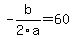 -b%2F2a+=+60