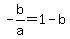 -b%2Fa=1-b
