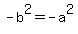 -b%5E2=-a%5E2