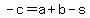 -c=a%2Bb-s