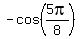 -cos%285pi%2F8%29